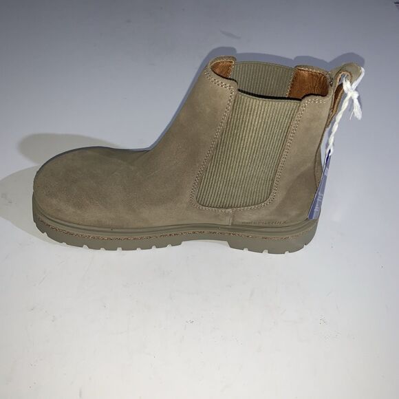 Birkenstock Boots Womens US 9 Tan Suede Chelsea Lug Sole Ankle Pull On EU 40 - Picture 3 of 11
